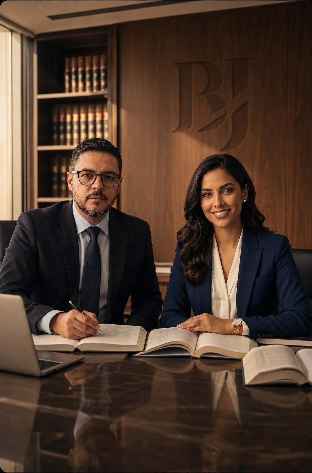 Lawyers discussing legal strategy